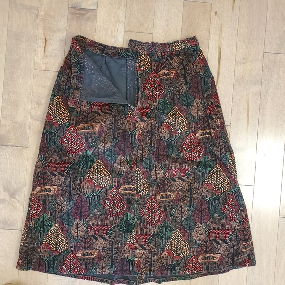 Vintage high waisted corduroy midi skirt - Picture 5 of 10